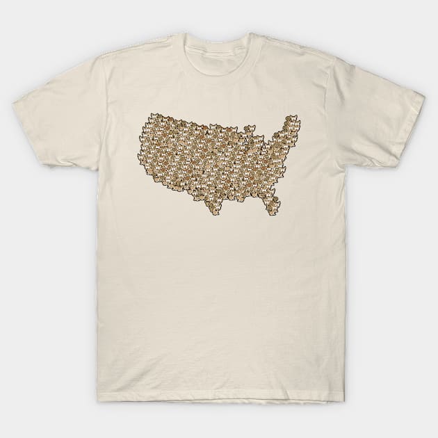 CATography- USA T-Shirt by vixfx